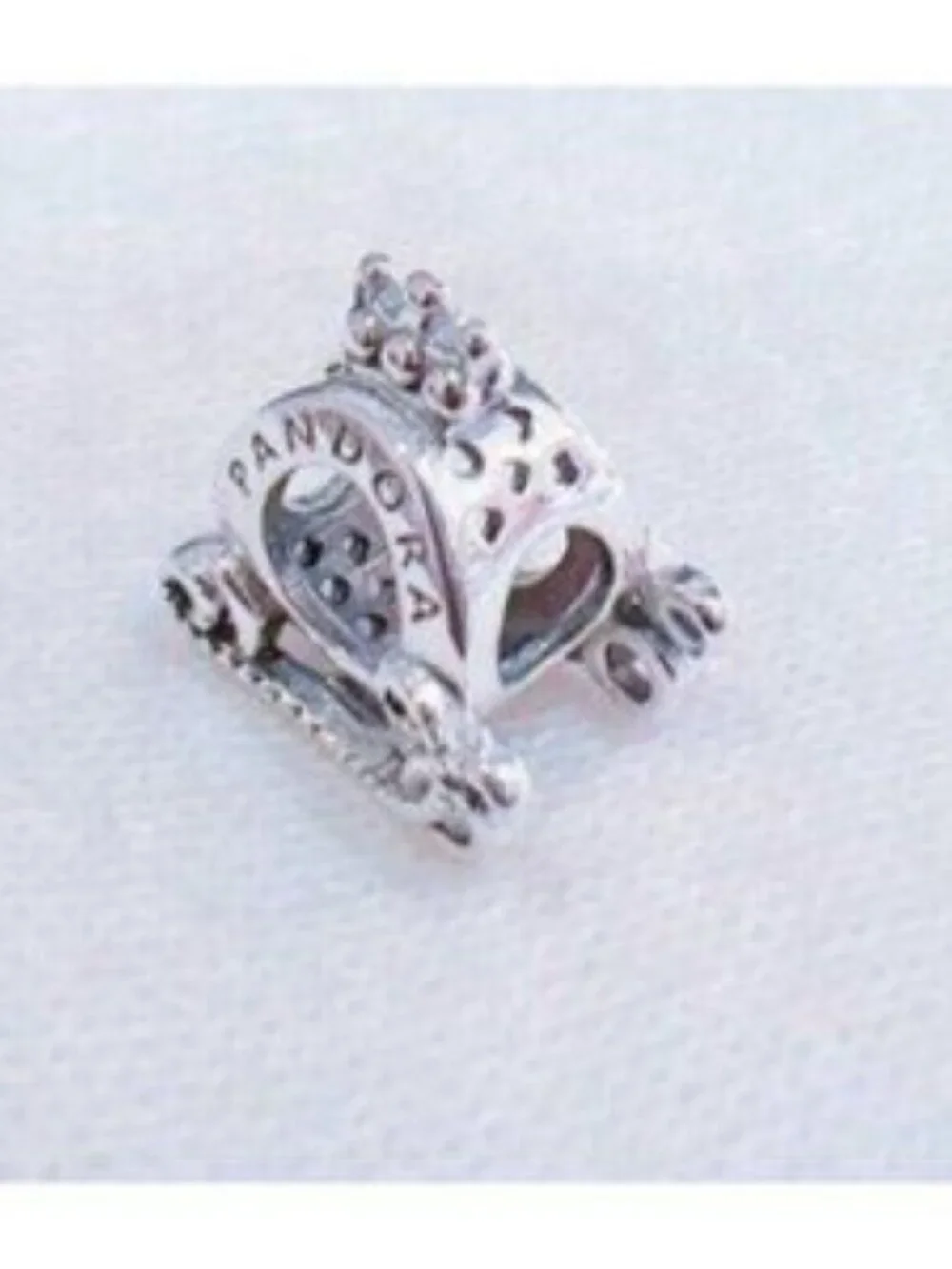 Pandora Silver Crown Charm Bracelet Accent
